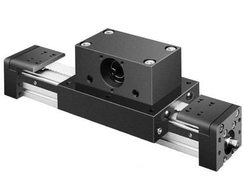 Linear axis RSD 60 with belt drive at carriage and integrated rotation axis