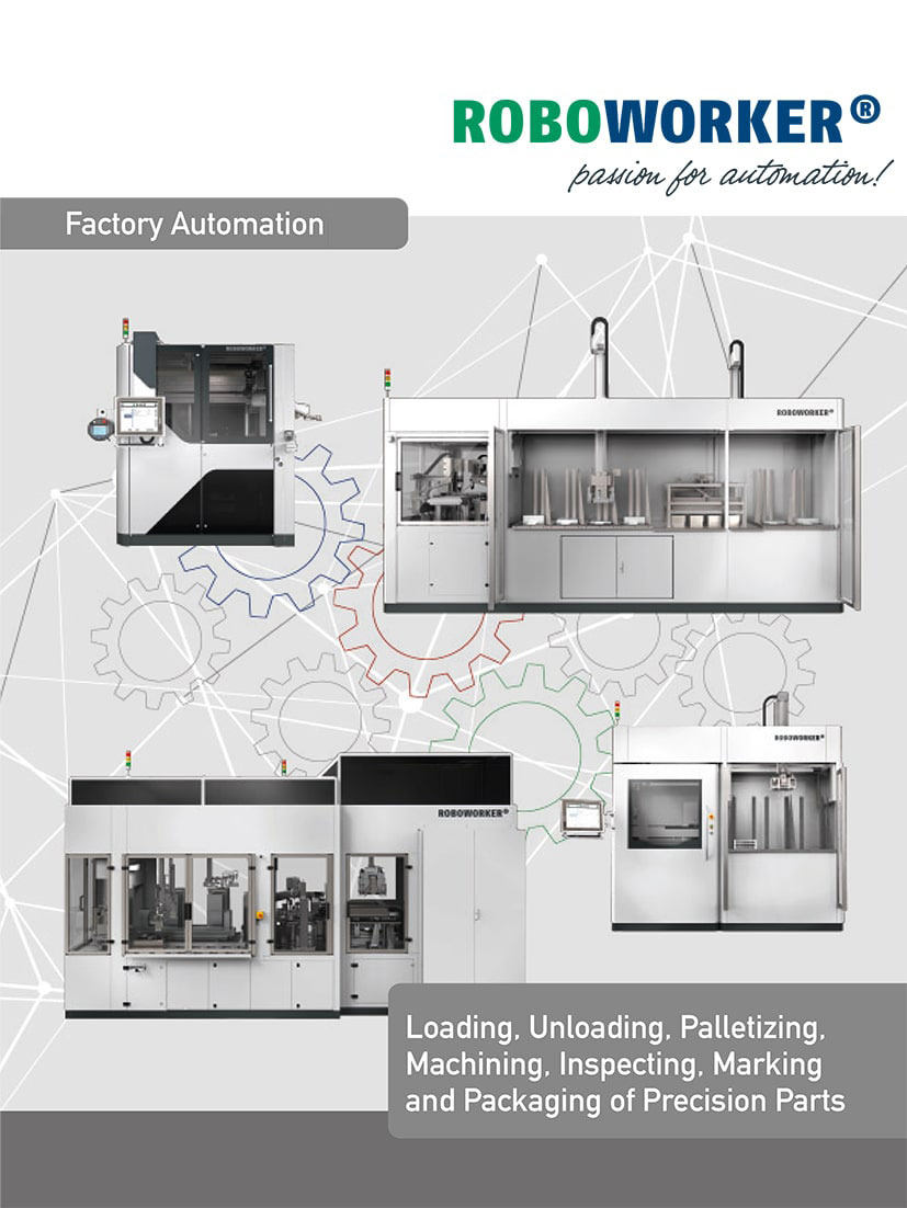 Cover of brochure about Factory Automation by ROBOWORKER