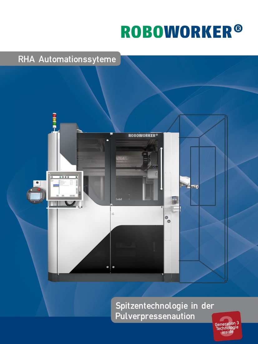Titelbild der Broschüre zu den RHA Automationssystemen von ROBOWORKER